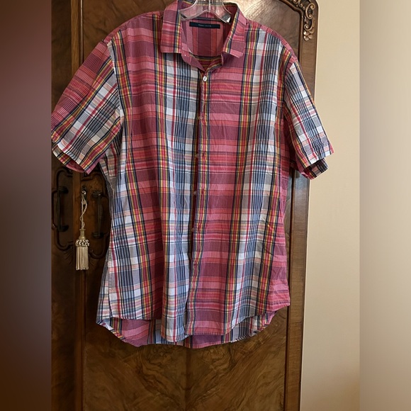 Perry Ellis Soft Striped, Button Down shirt XL Cotton - Picture 2 of 9